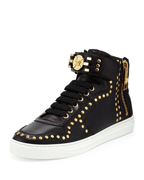 cheap versace high tops|Versace high top vintage sneaker.